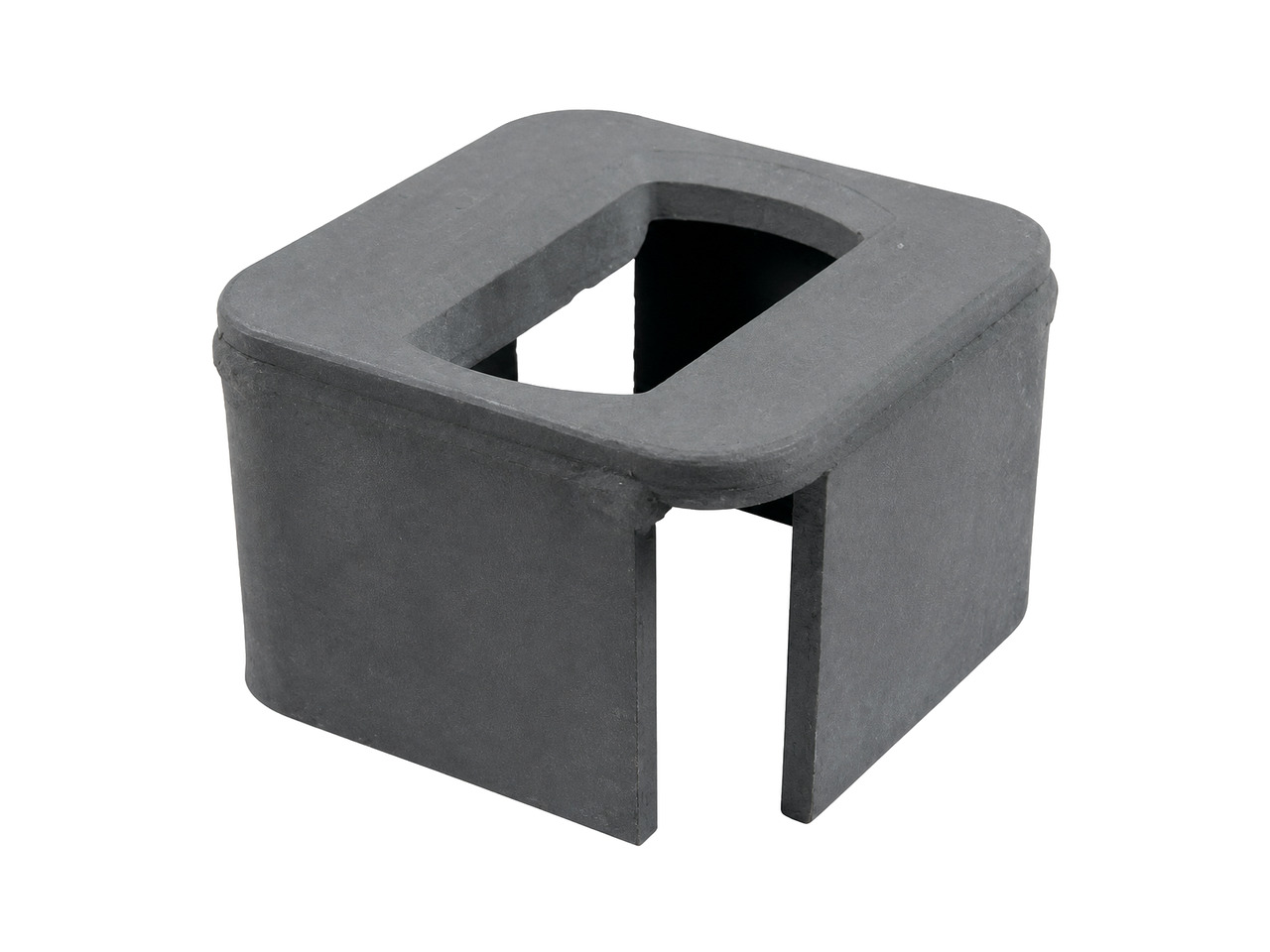 Container deck foundation on a white studio background